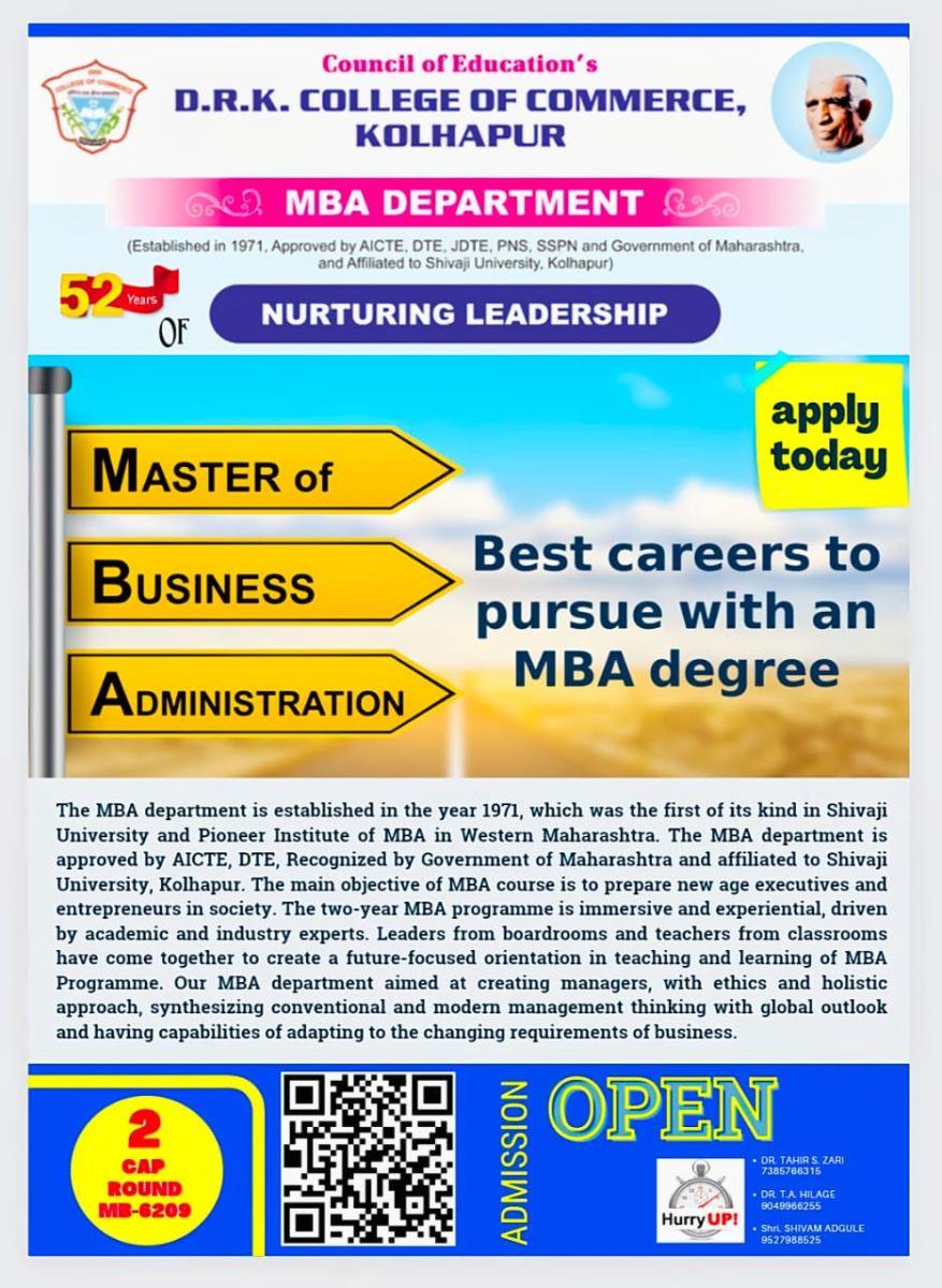 MBA ADMISSION 2022-23 - Best Careers to pursu